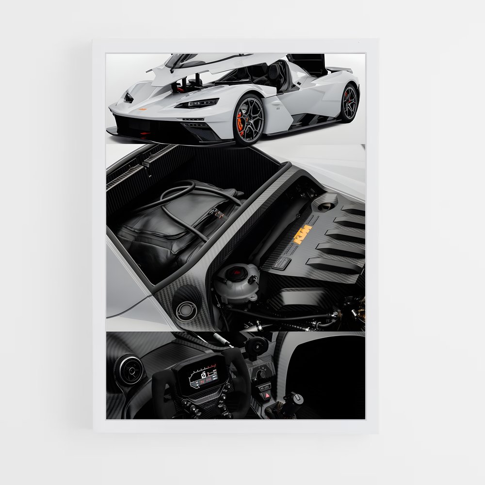 Poster puissance de style – affiche KTM (vue 3)